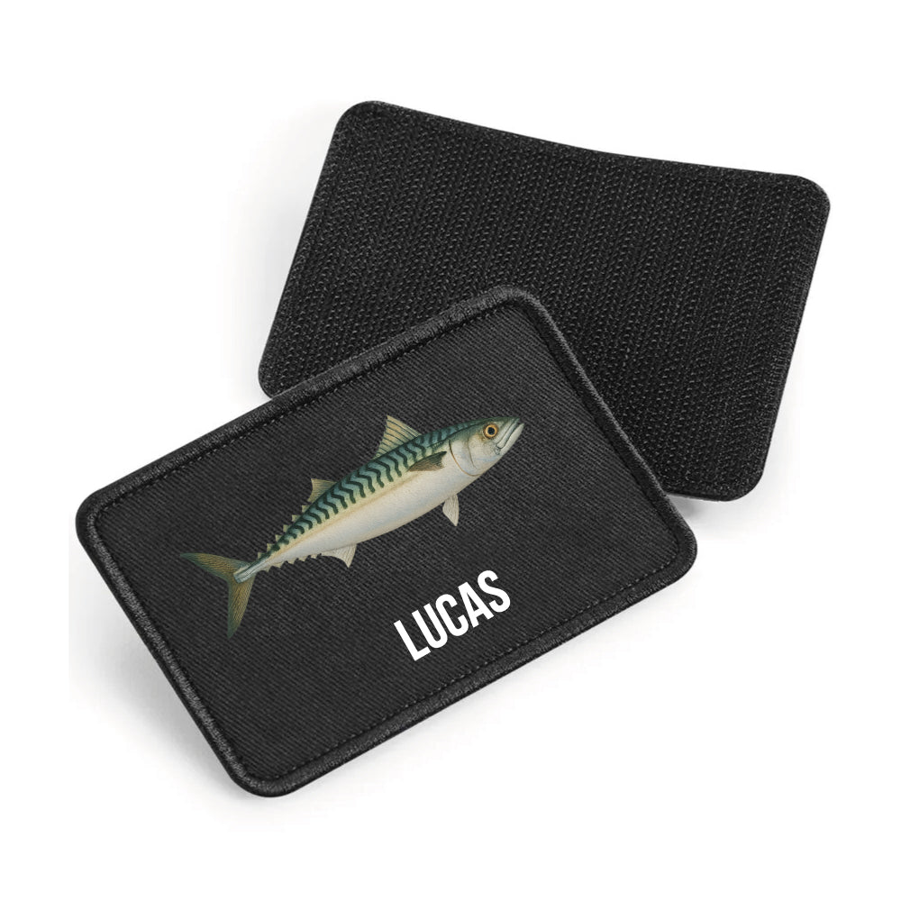 Patch Noir Pêcheur Personnalisable