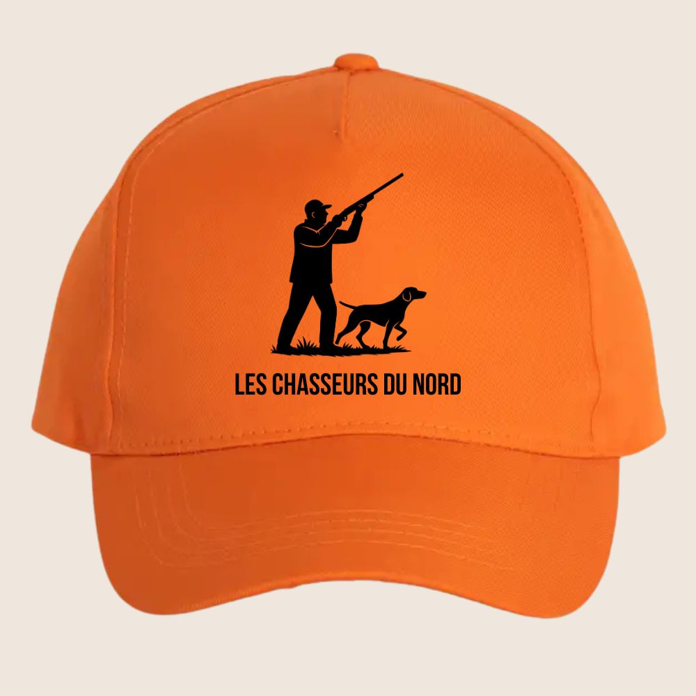 Casquette Chasseur Orange Personnalisable