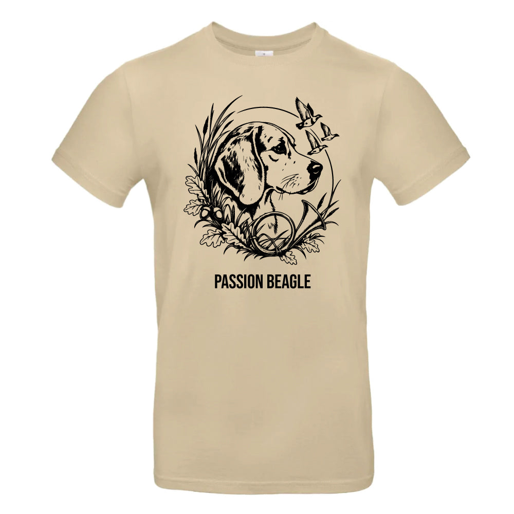 T-shirt Sable Chasseur Personnalisable - Beagle