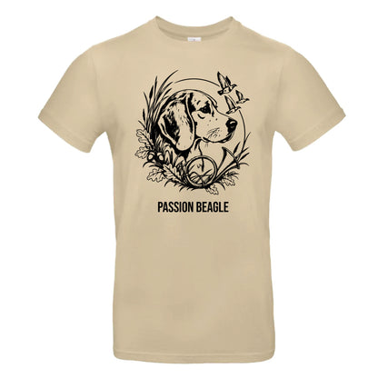 T-shirt Sable Chasseur Personnalisable - Beagle