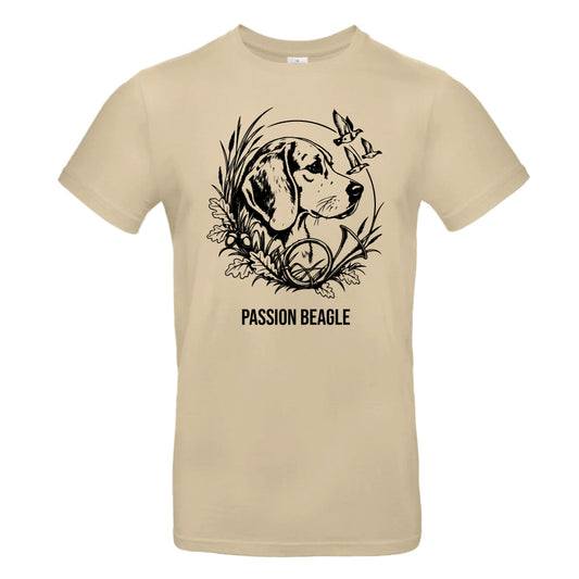 T-shirt Sable Chasseur Personnalisable - Beagle