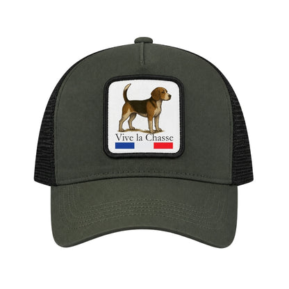 Casquette Chasseur Kaki avec patch "Vive la chasse" Personnalisable