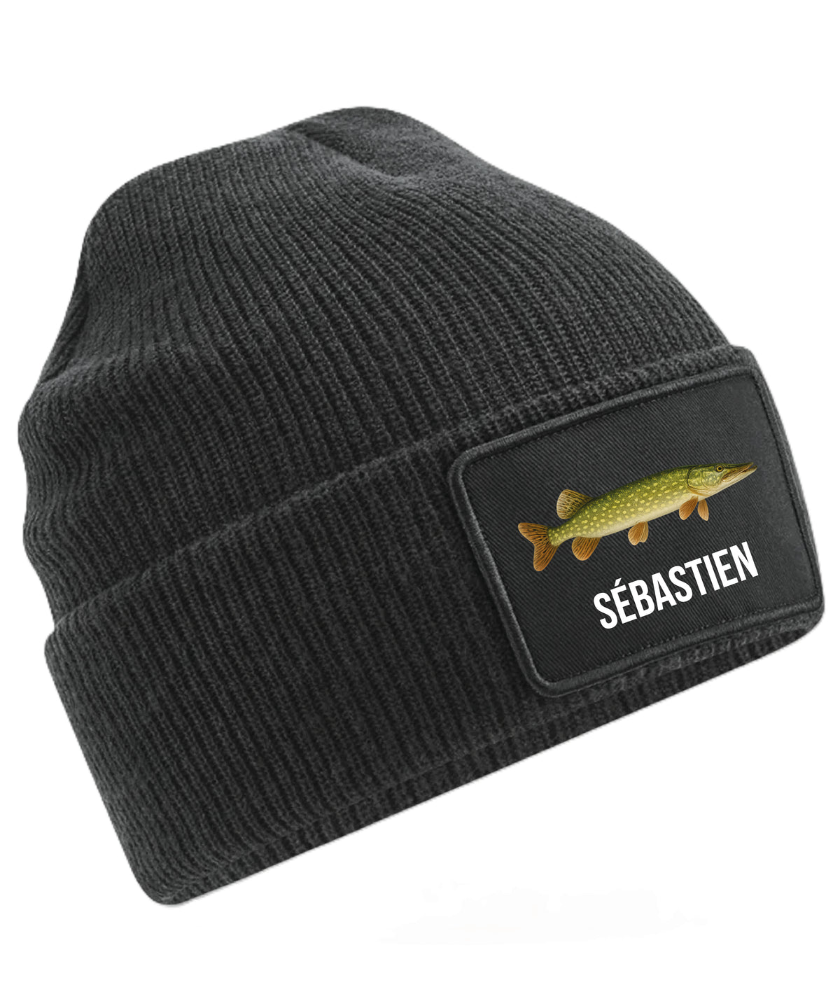 Bonnet Adulte Pêcheur Gris Personnalisable