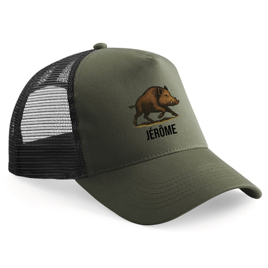 Casquette américaine enfant Chasseur Kaki Personnalisable