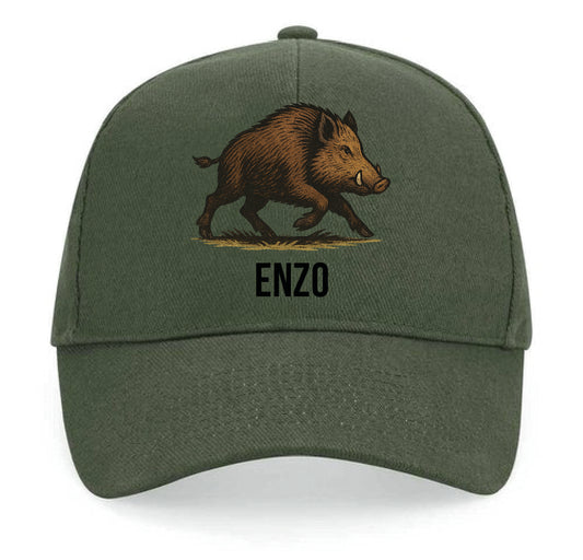 Casquette Chasseur Kaki Personnalisable