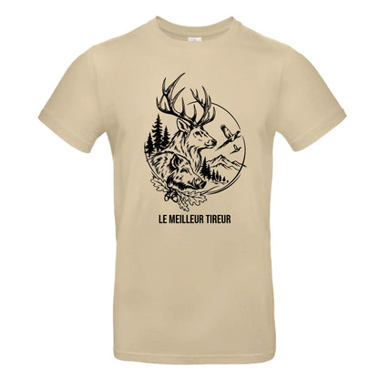 T-shirt Sable Chasseur Personnalisable - Passion Chasse