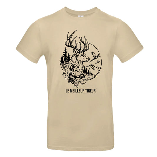 T-shirt Sable Chasseur Personnalisable - Passion Chasse