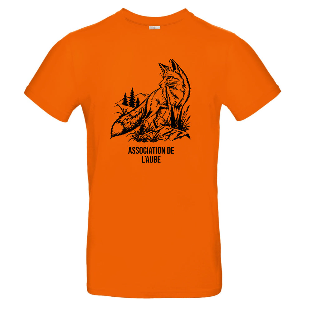 T-shirt orange Chasseur Personnalisable - Renard