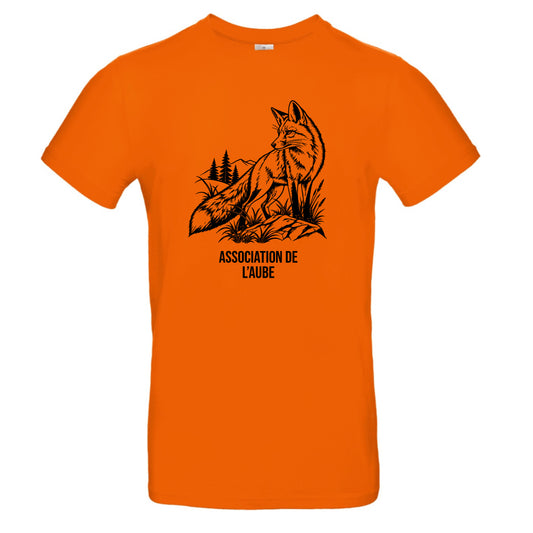 T-shirt orange Chasseur Personnalisable - Renard
