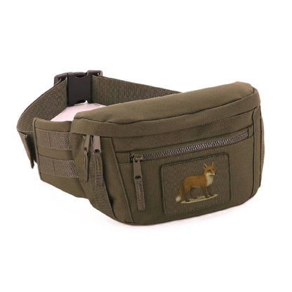 Sac banane adulte Chasseur Kaki avec patch amovible Personnalisable