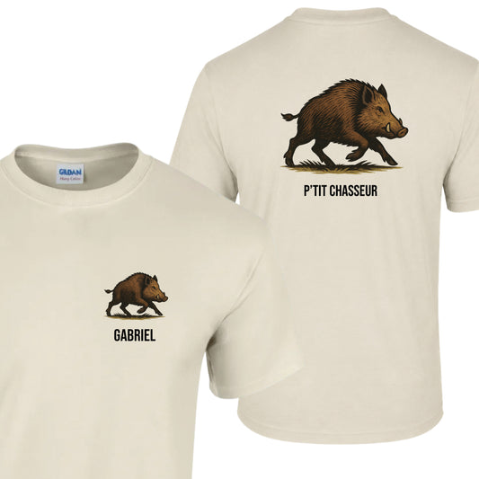 T-shirt enfant Sable Chasseur Personnalisable