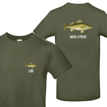 T-shirt kaki Pêcheur Personnalisable