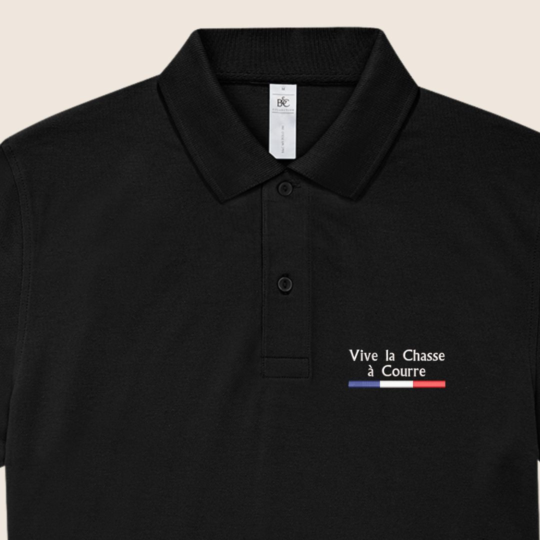 Polo Noir « Vive la chasse » - Mode de vie