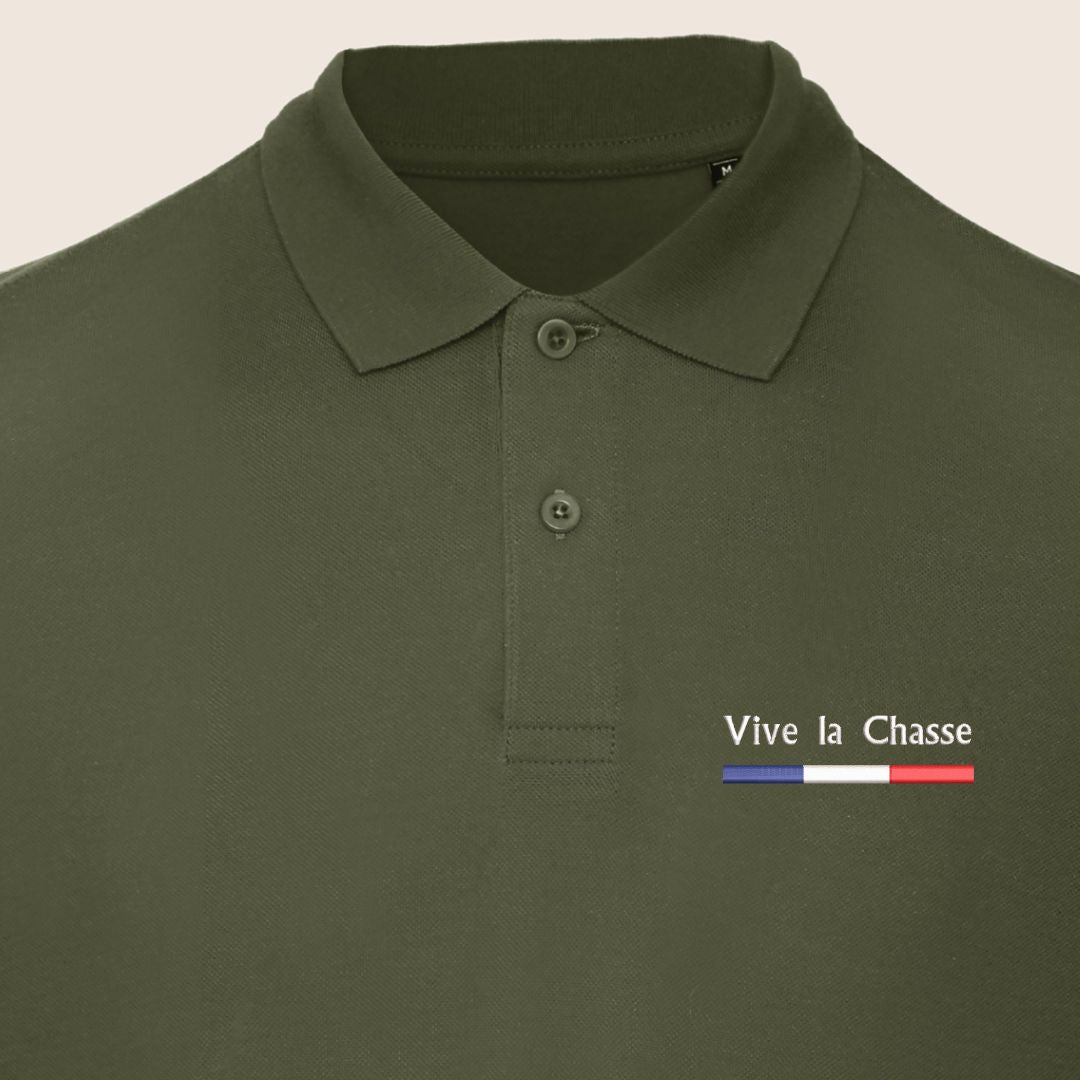 Polo Kaki « Vive la chasse »