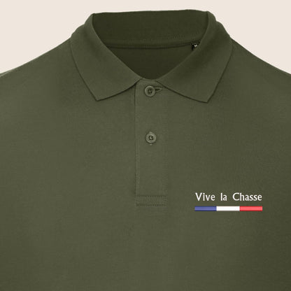 Polo Kaki « Vive la chasse »