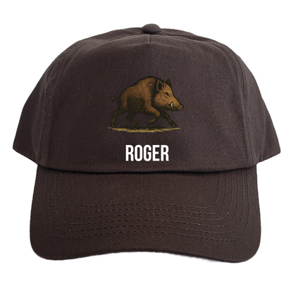 Casquette Chasseur Marron Personnalisable