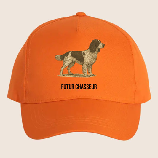 Casquette enfant Chasseur Orange Personnalisable