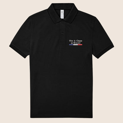 Polo Noir « Vive la chasse » - Gibiers