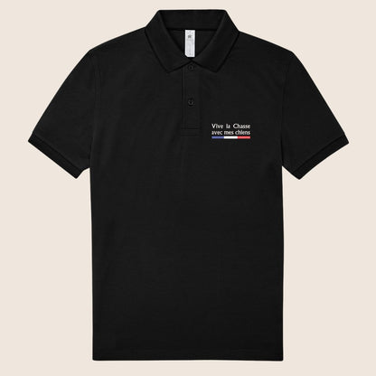 Polo Noir « Vive la chasse » - Mode de vie