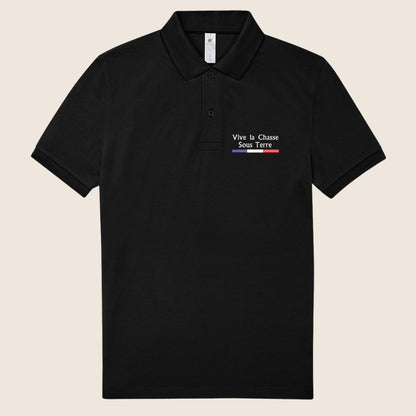 Polo Noir « Vive la chasse » - Mode de vie