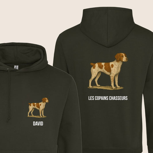 Sweat à Capuche Chasseur kaki
