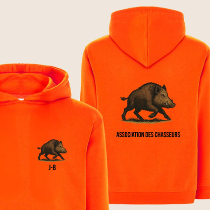 Sweat à Capuche Chasseur Personnalisable