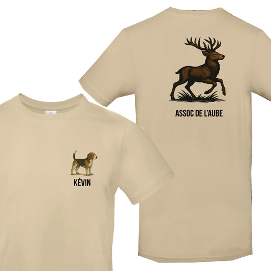 T-shirt Sable Chasseur Personnalisable