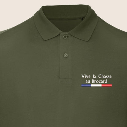 Polo Kaki « Vive la chasse » - Gibiers