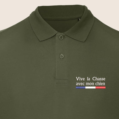 Polo Kaki « Vive la chasse » - Mode de vie