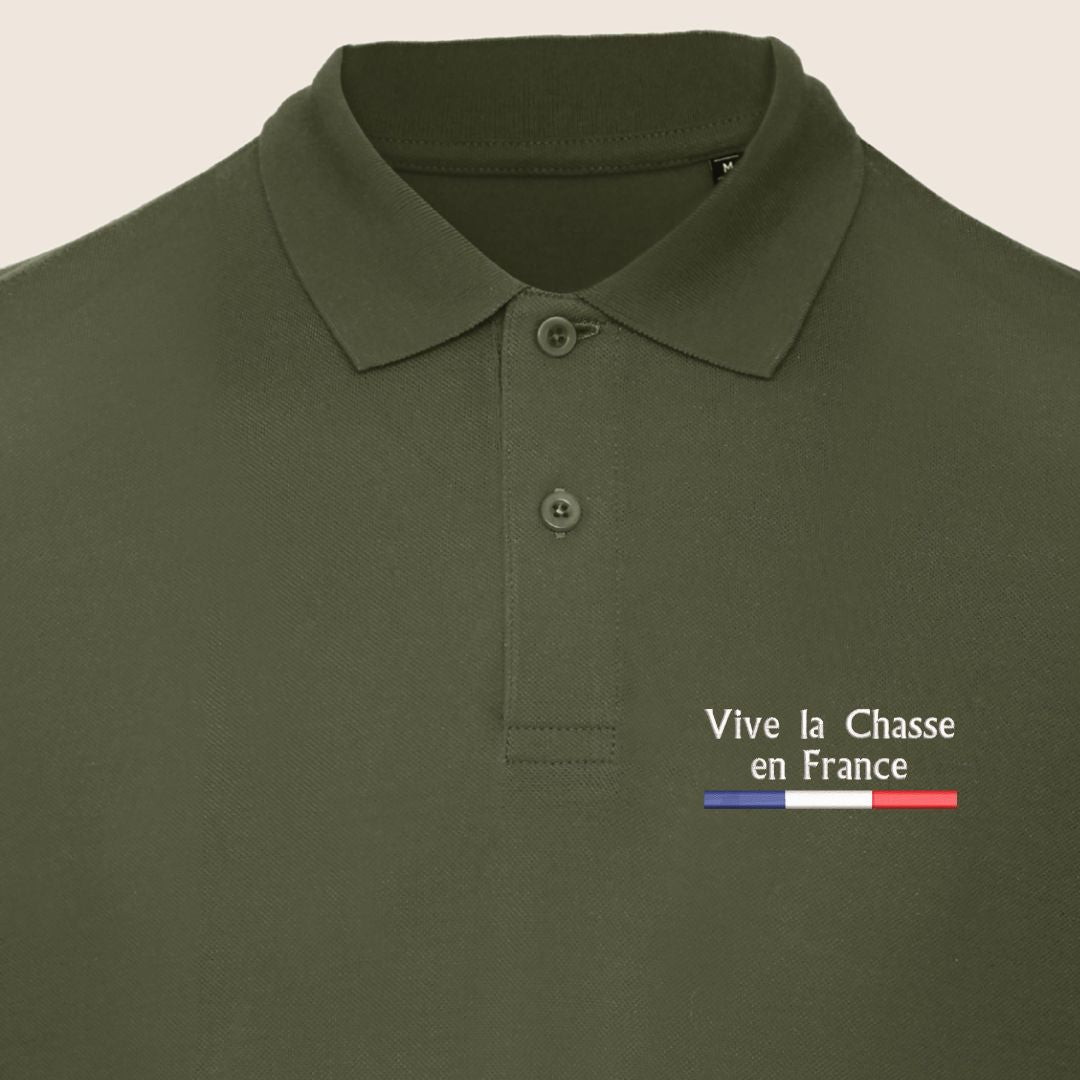 Polo Kaki « Vive la chasse »