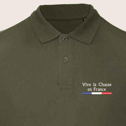 Polo Kaki « Vive la chasse »